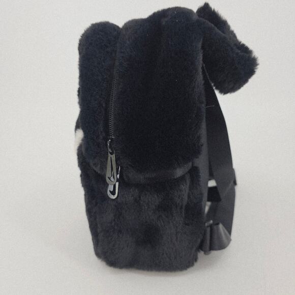 Nike Sportswear Futura 365 Faux Fur Mini Backpack Black & White Athleisure Sport - Picture 2 of 11